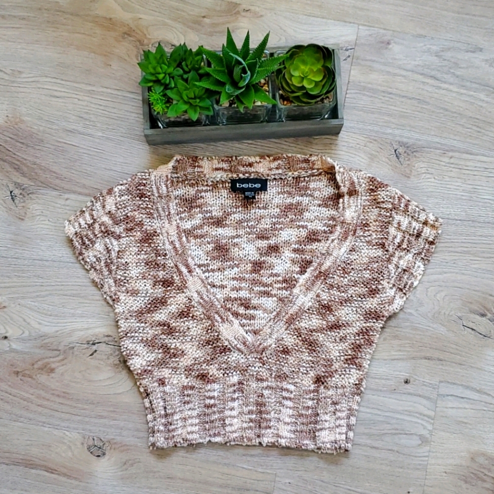 BEBE CROPPED SWEATER - Picture 1 of 6
